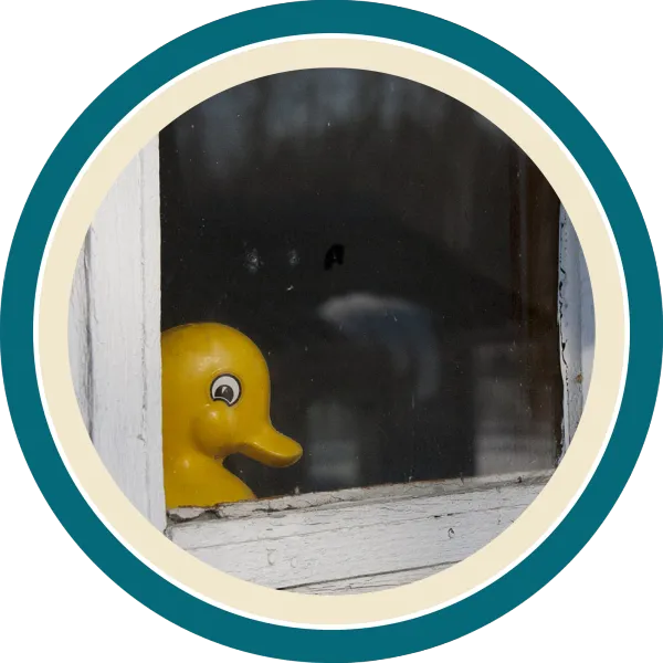 The Chase and Snow rubber duck
